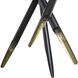 Serwin LED 37.5 inch Matte Black / Gold Chandelier Ceiling Light